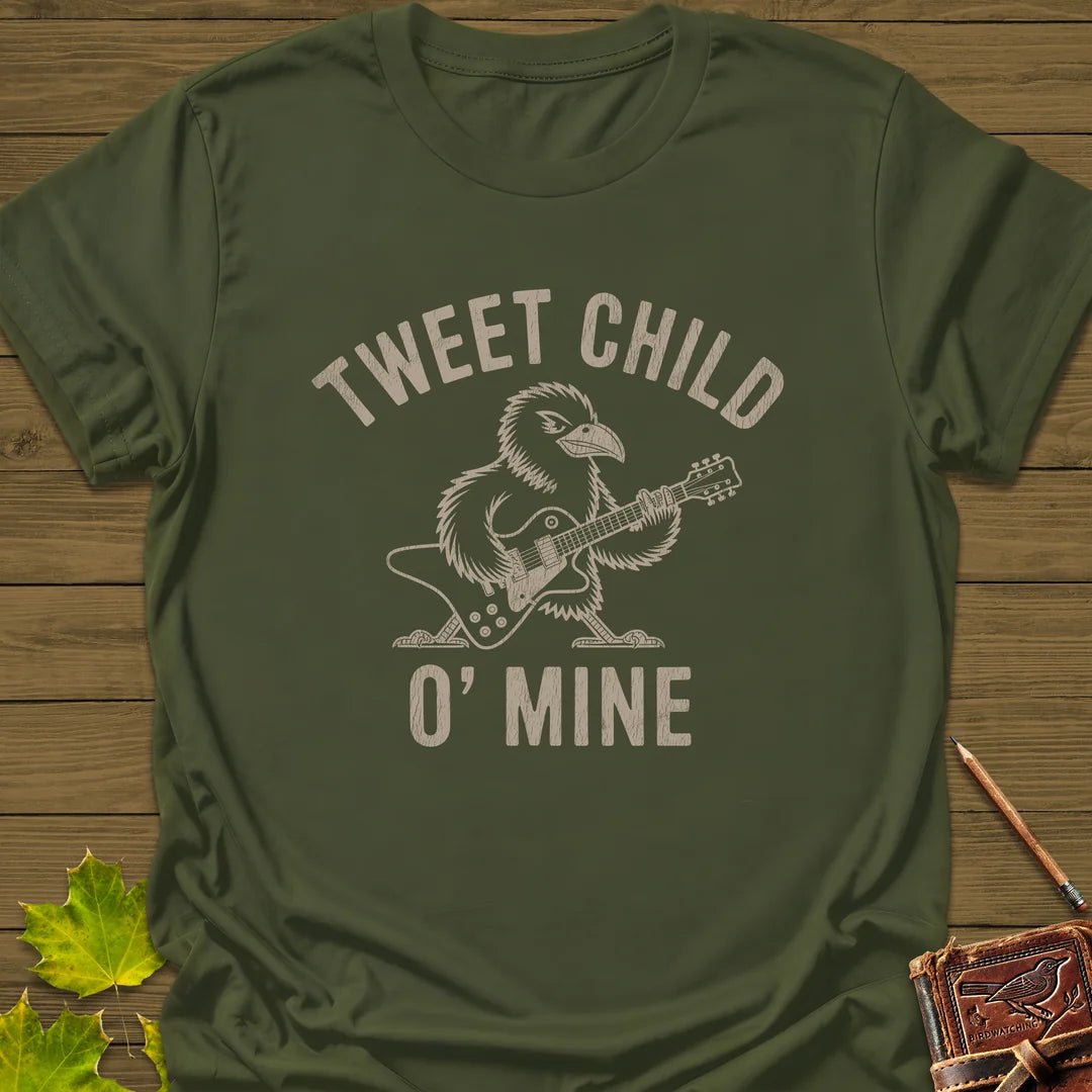Tweet Child T-Shirt in Military Green