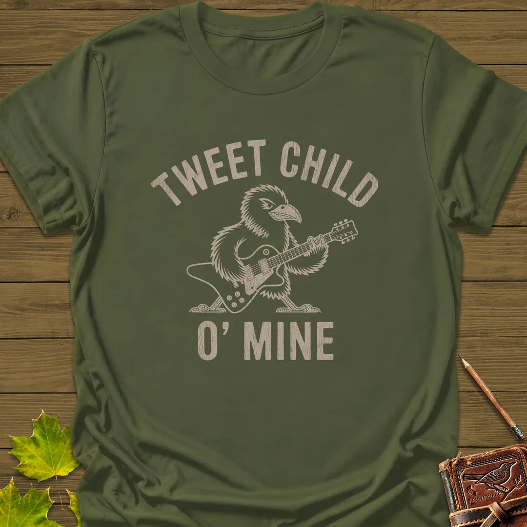 Tweet Child T-Shirt in Military Green