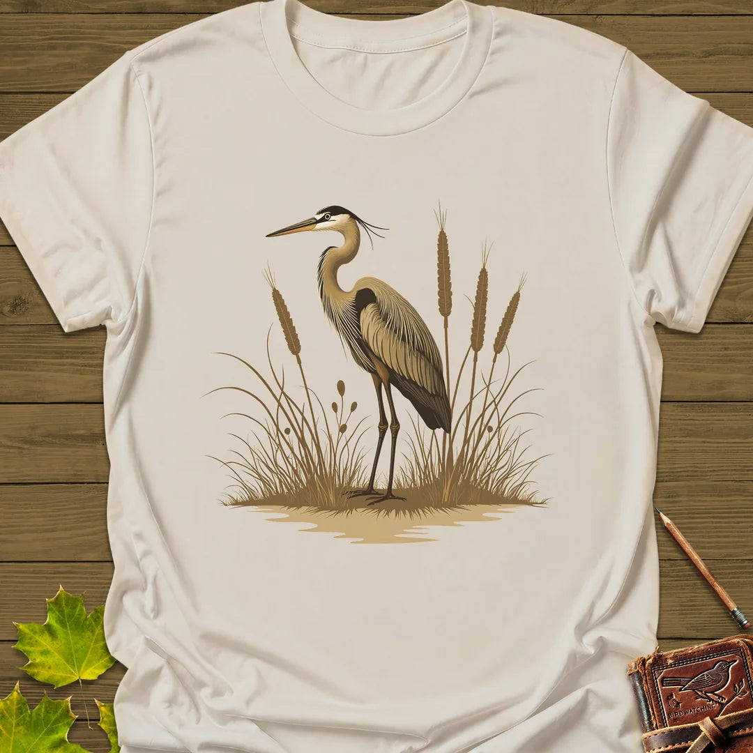 Heron Harmony T-Shirt in Natural