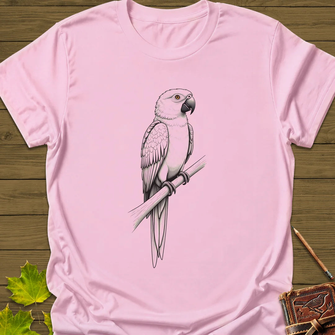 Parrot Perspective T-Shirt in Light Pink