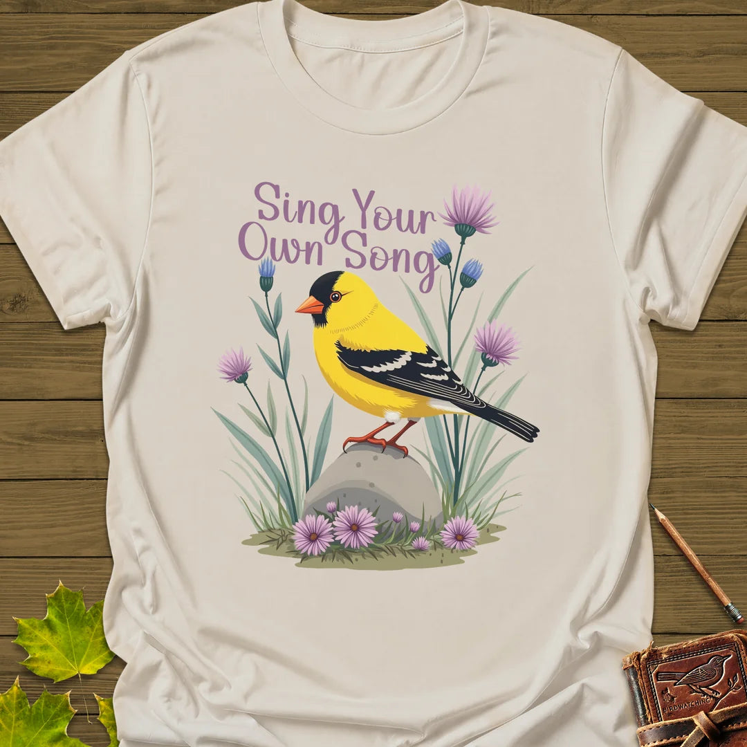 Sing Your Song Goldfinch T-Shirt in Natural