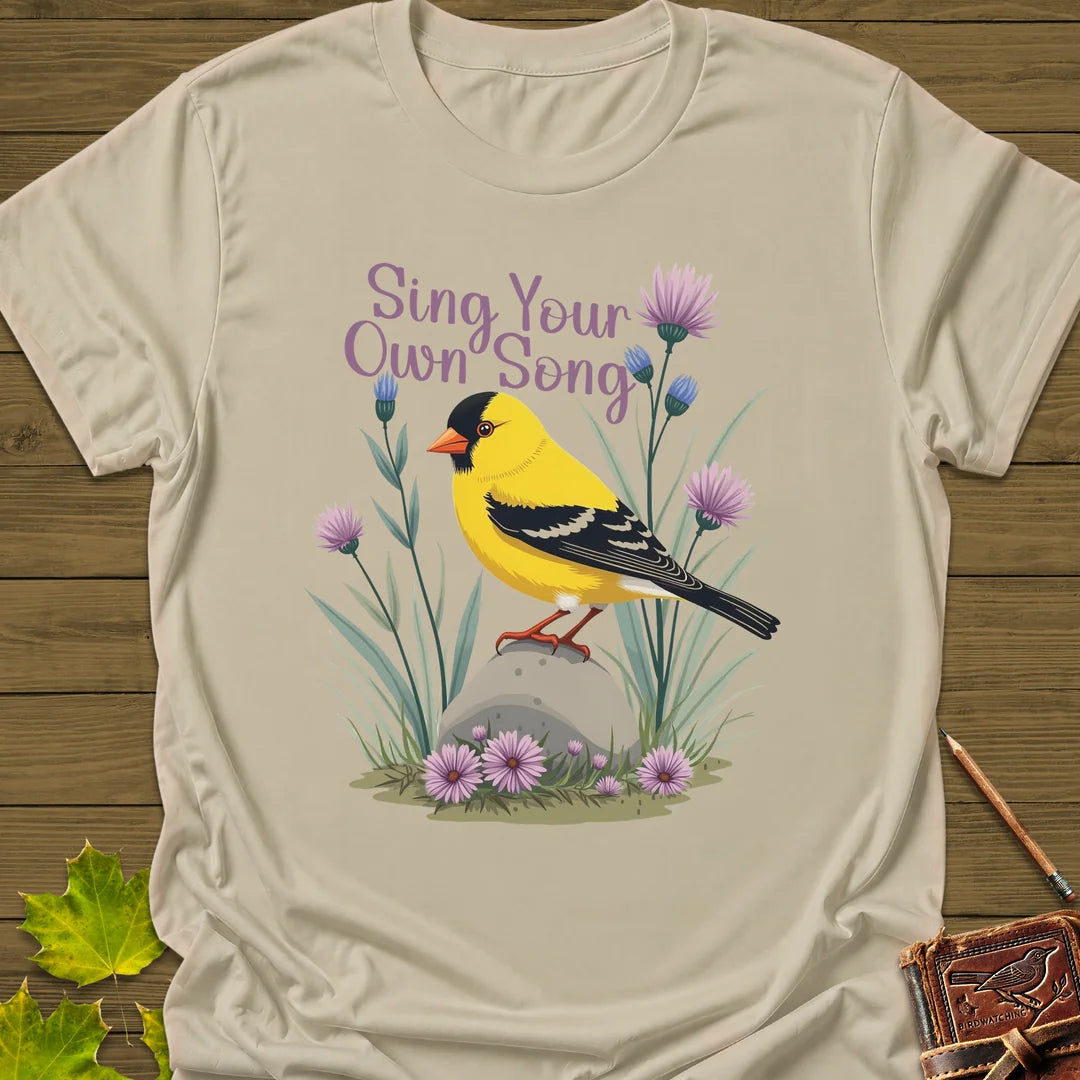 Sing Your Song Goldfinch T-Shirt in Sand