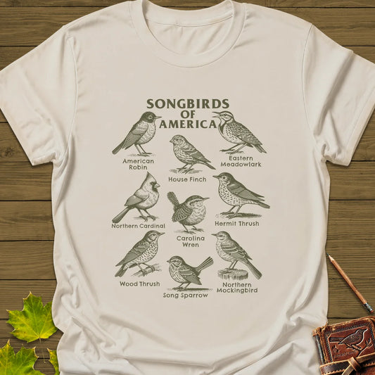 Songbirds of America T-Shirt in Natural