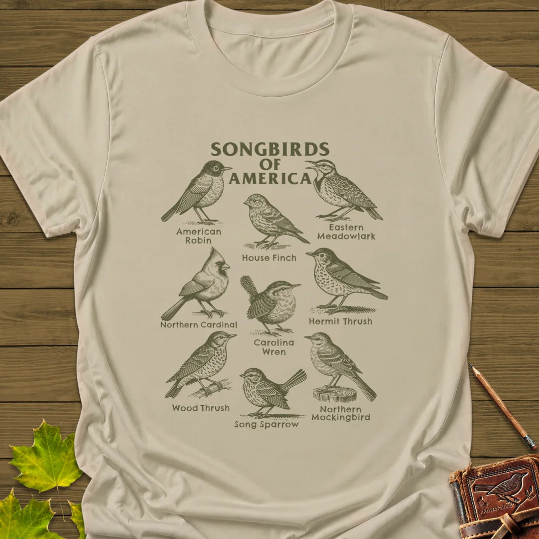 Songbirds of America T-Shirt in Sand