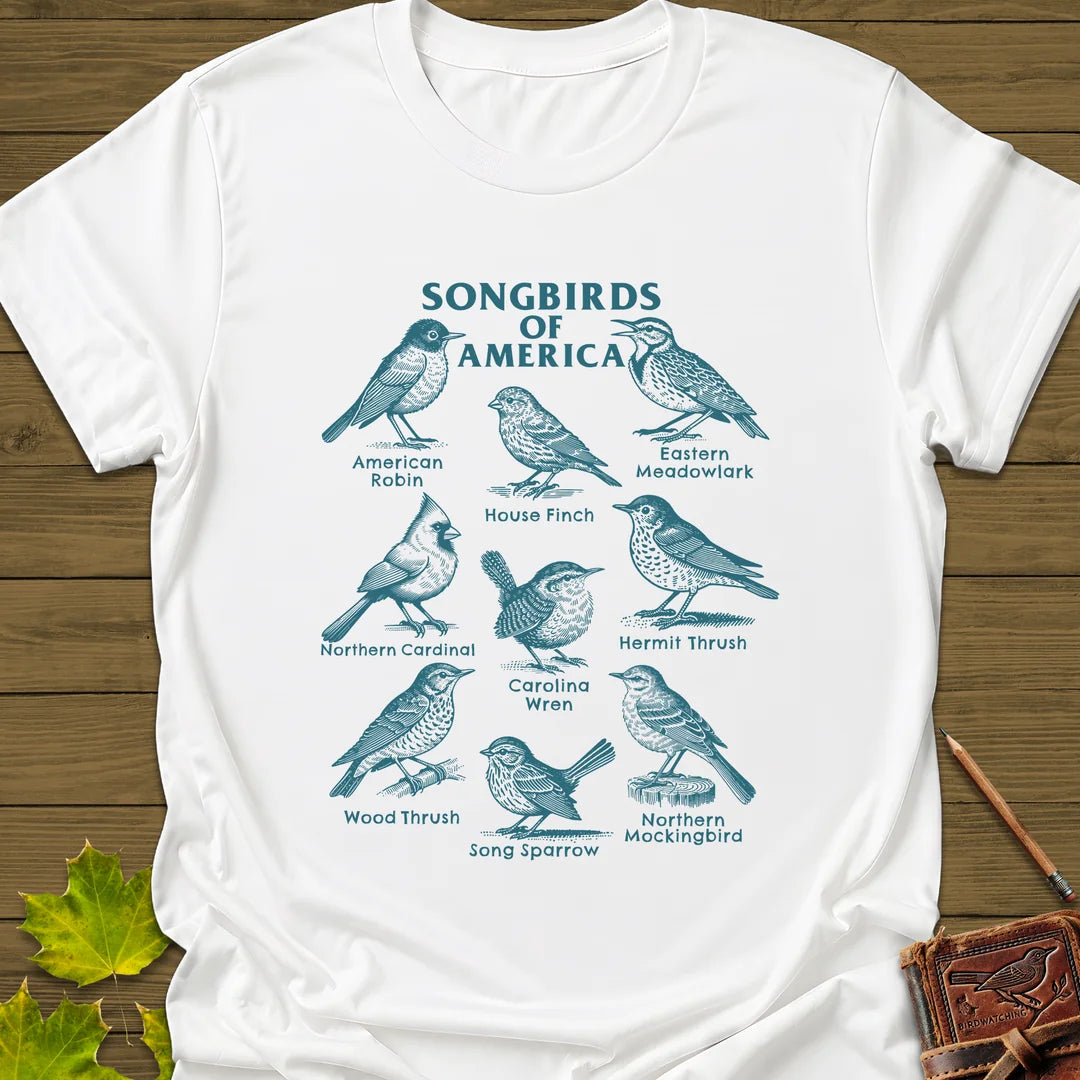 Songbirds of America T-Shirt in White