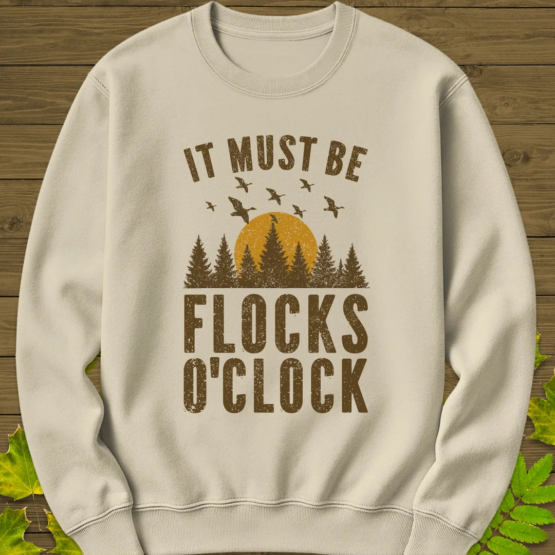 Flocks O'Clock Sweatshirt in Sand