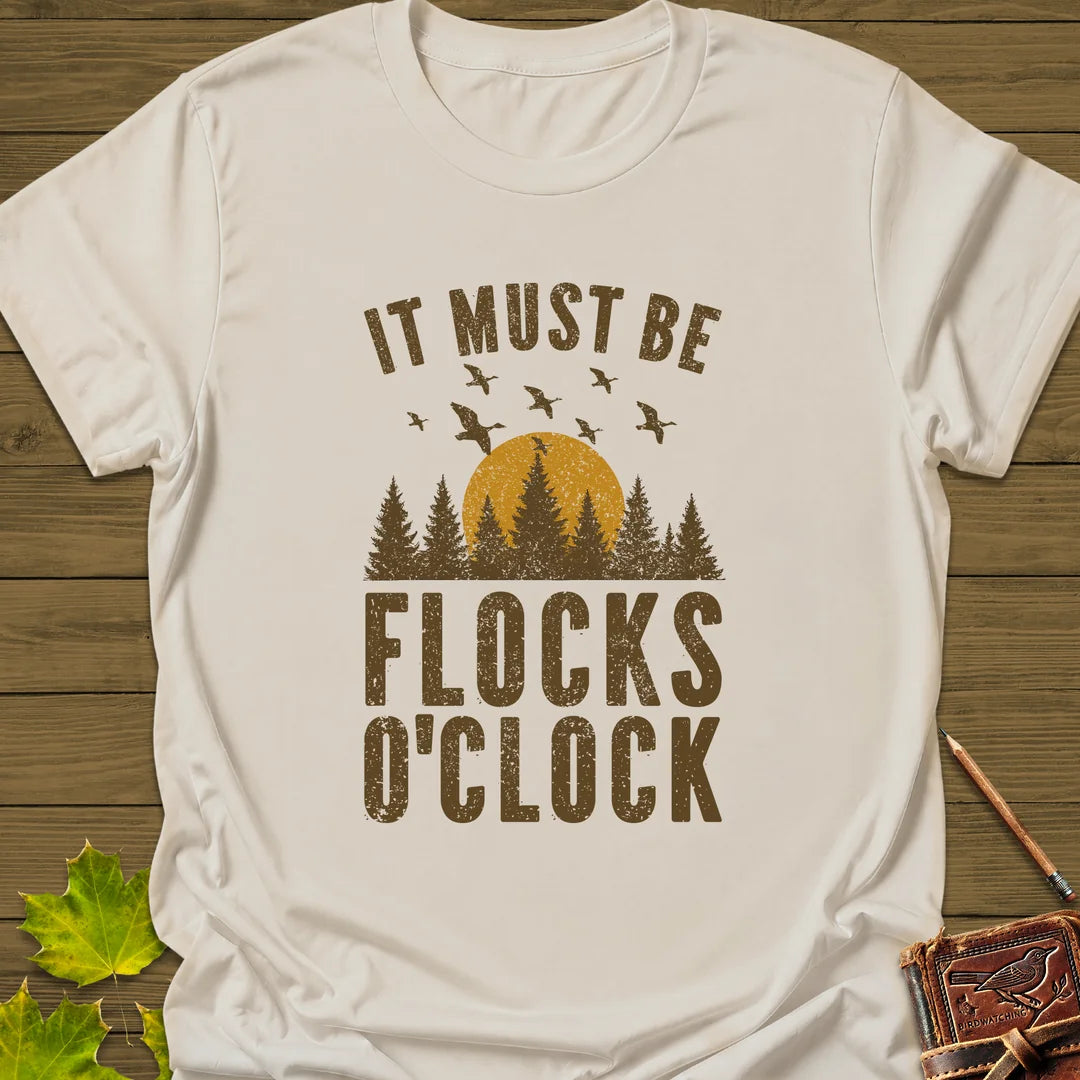 Flocks O'Clock T-Shirt in Natural