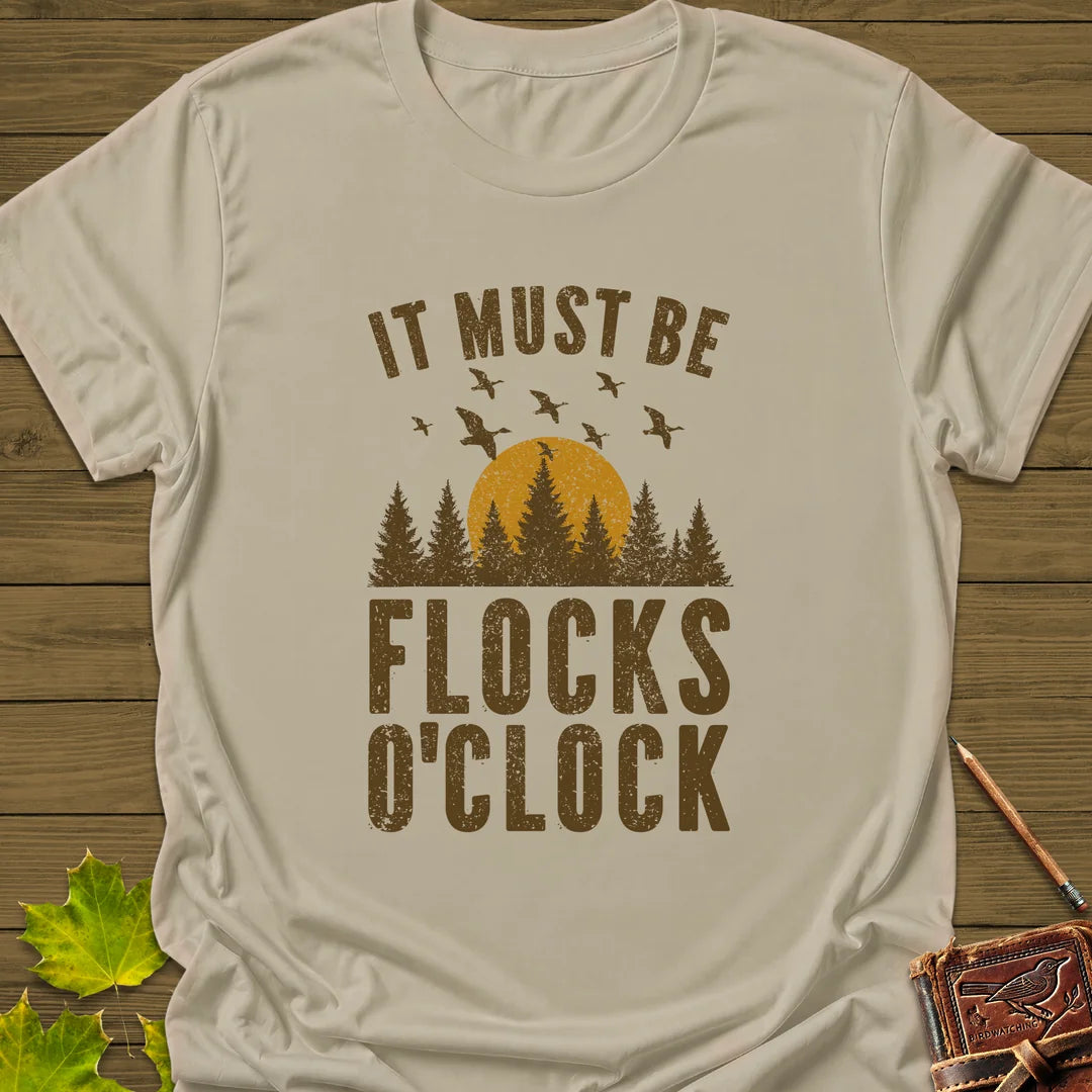 Flocks O'Clock T-Shirt in Sand