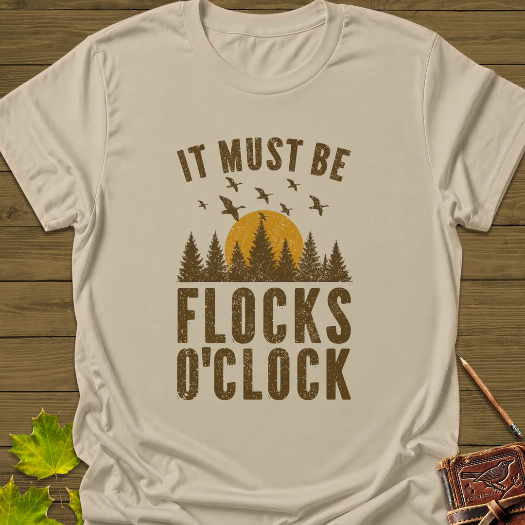 Flocks O'Clock T-Shirt in Sand