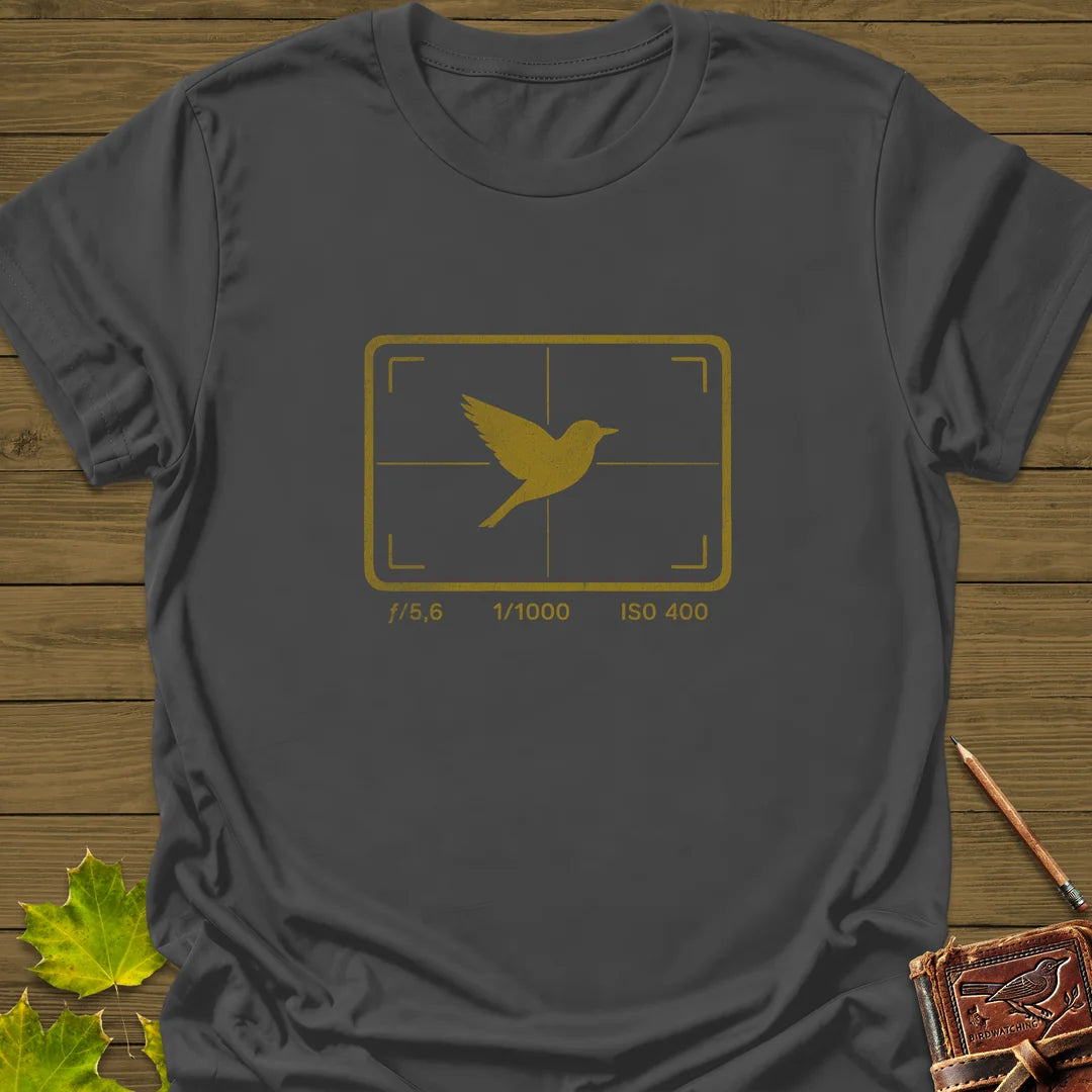 ISO 400 Bird Photography T-Shirt in Charcoal