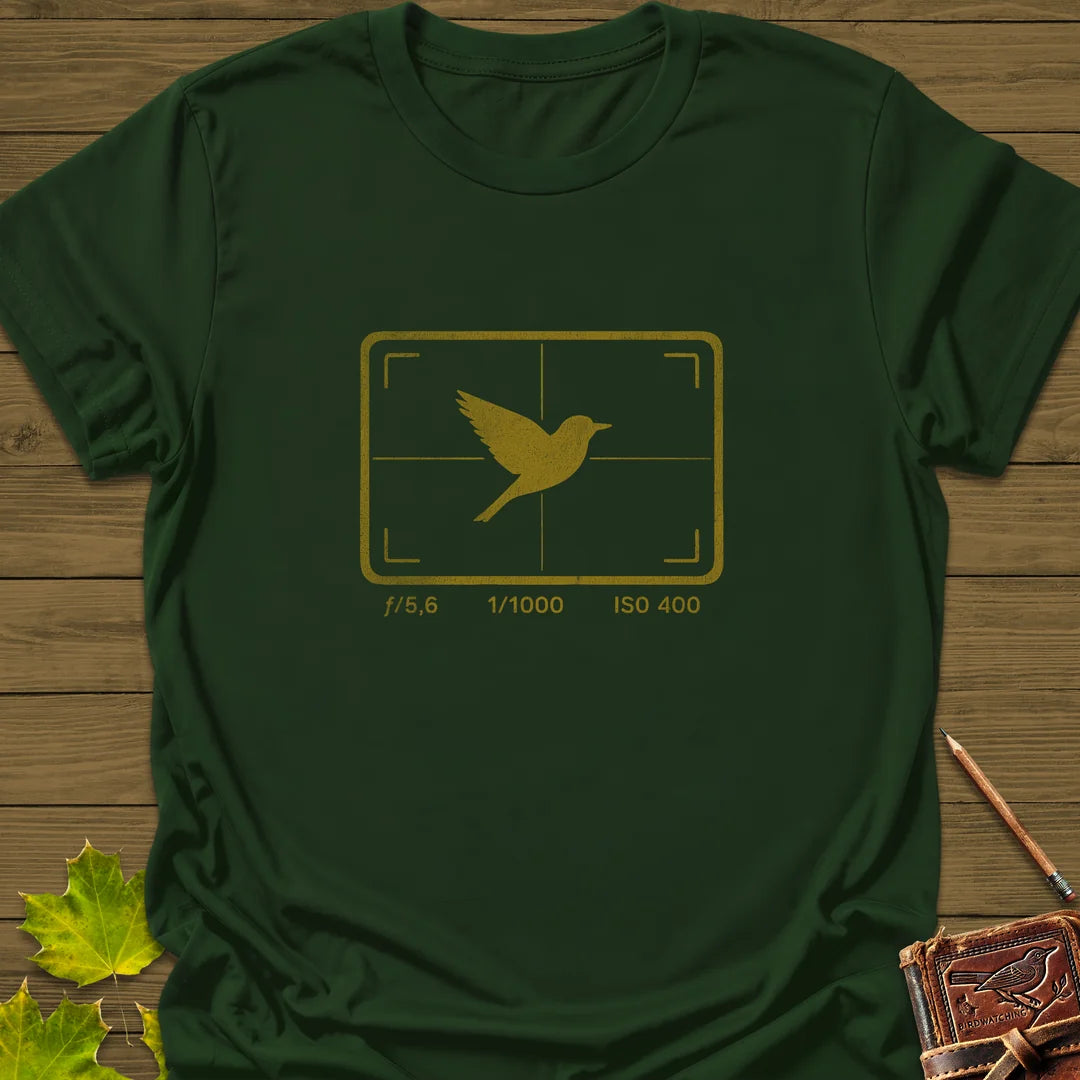 ISO 400 Bird Photography T-Shirt in Forest Green