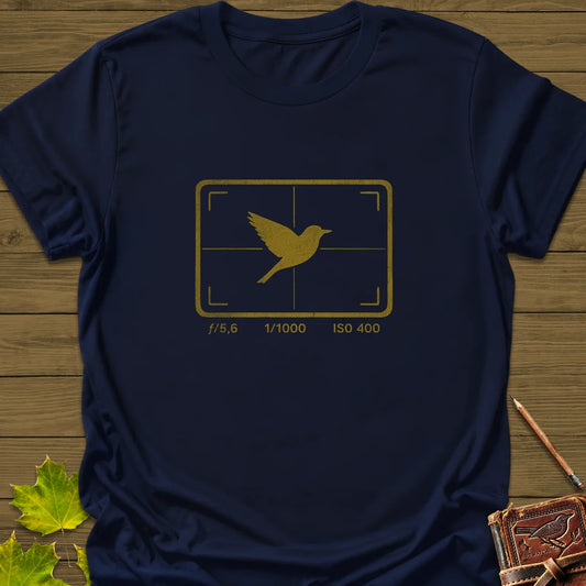 ISO 400 Bird Photography T-Shirt in Navy