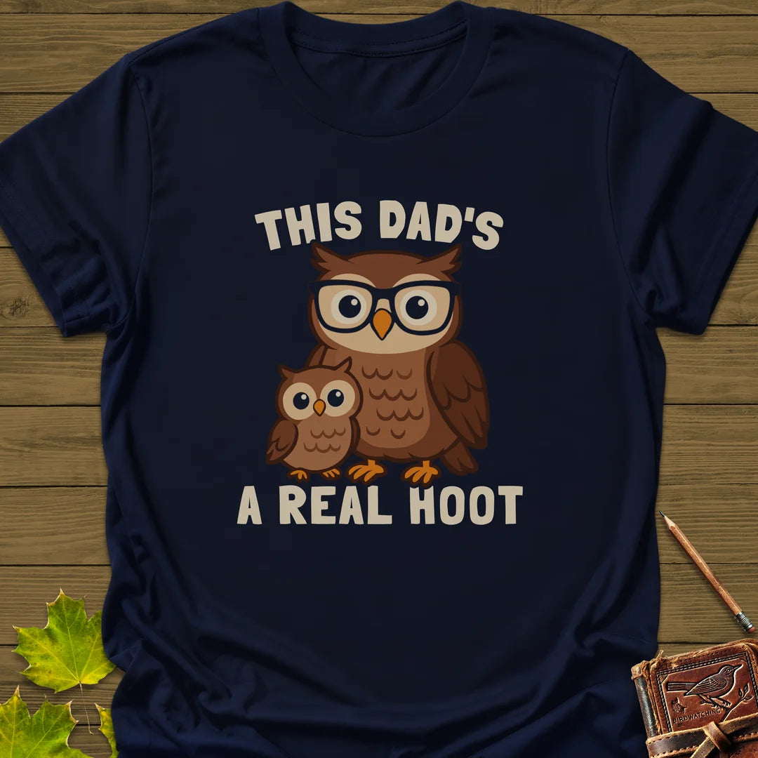 Dad's A Hoot T-Shirt in Navy