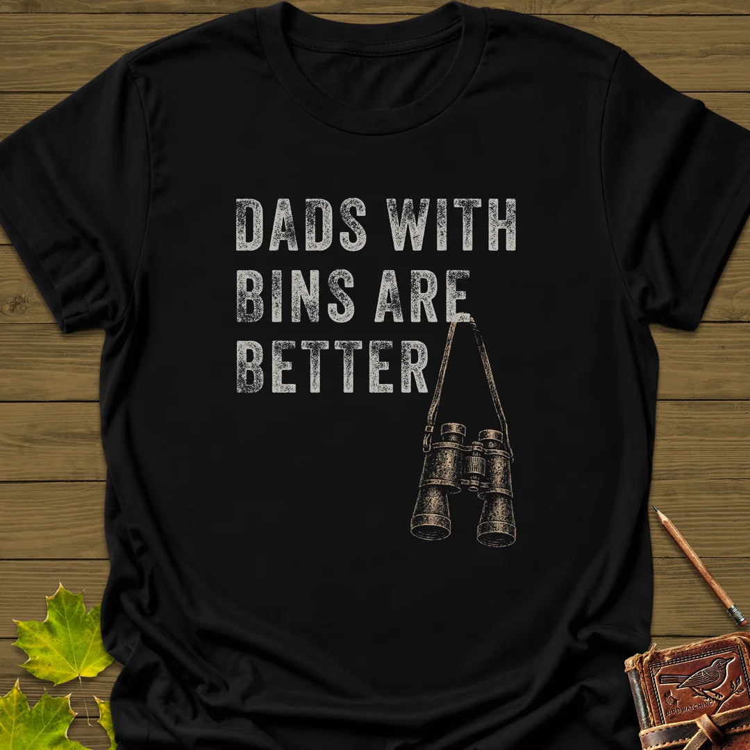 Dads With Bins T-Shirt in Black
