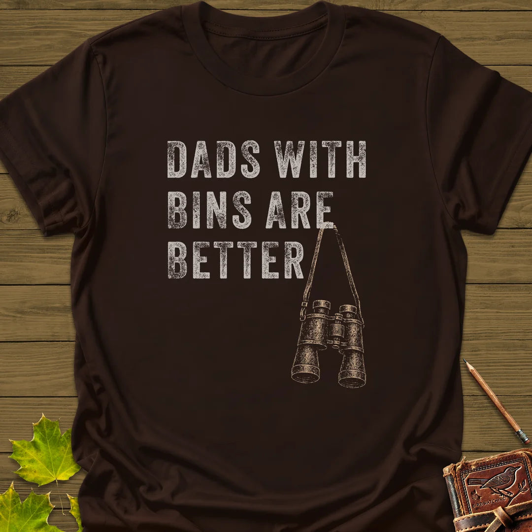 Dads With Bins T-Shirt in Dark Chocolate