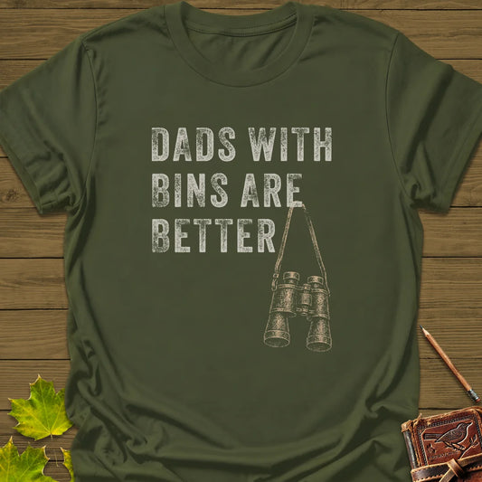 Dads With Bins T-Shirt in Military Green