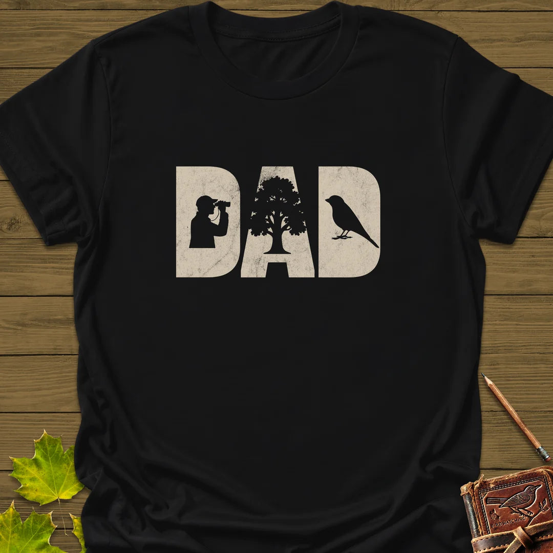 DAD Birder T-Shirt in Black