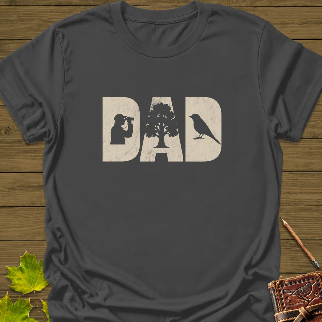 DAD Birder T-Shirt in Charcoal