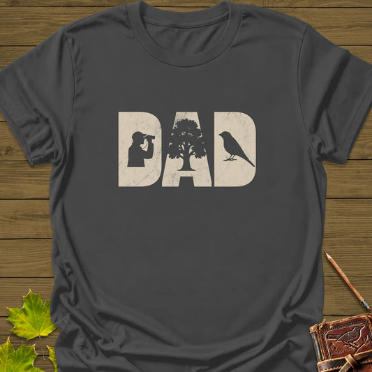 DAD Birder T-Shirt in Charcoal
