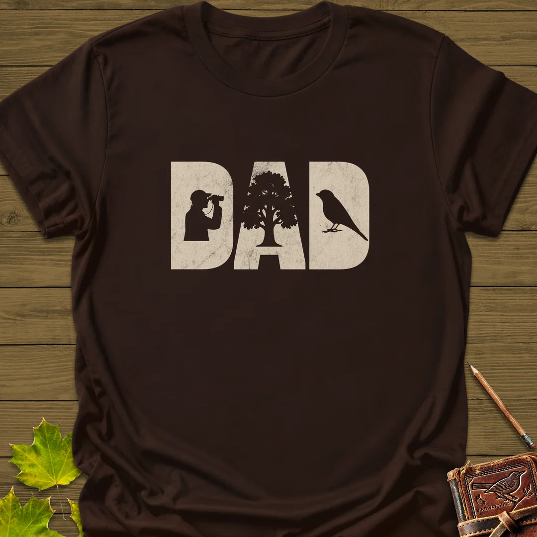 DAD Birder T-Shirt in Dark Chocolate