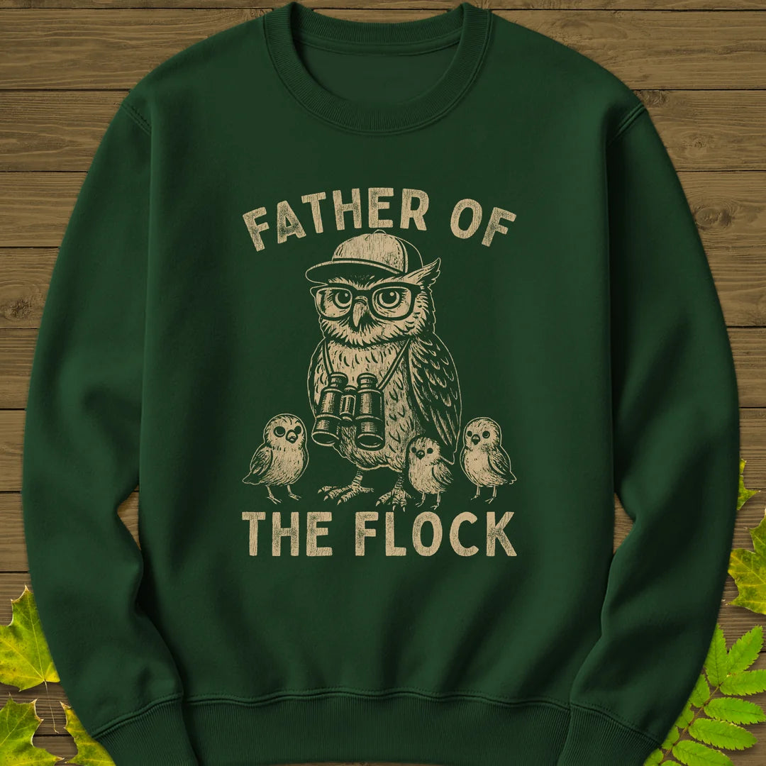Father Of The Flock Sweatshirt in Forest Green