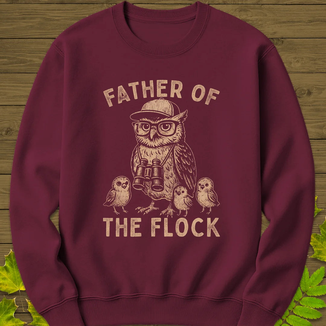 Father Of The Flock Sweatshirt in Maroon