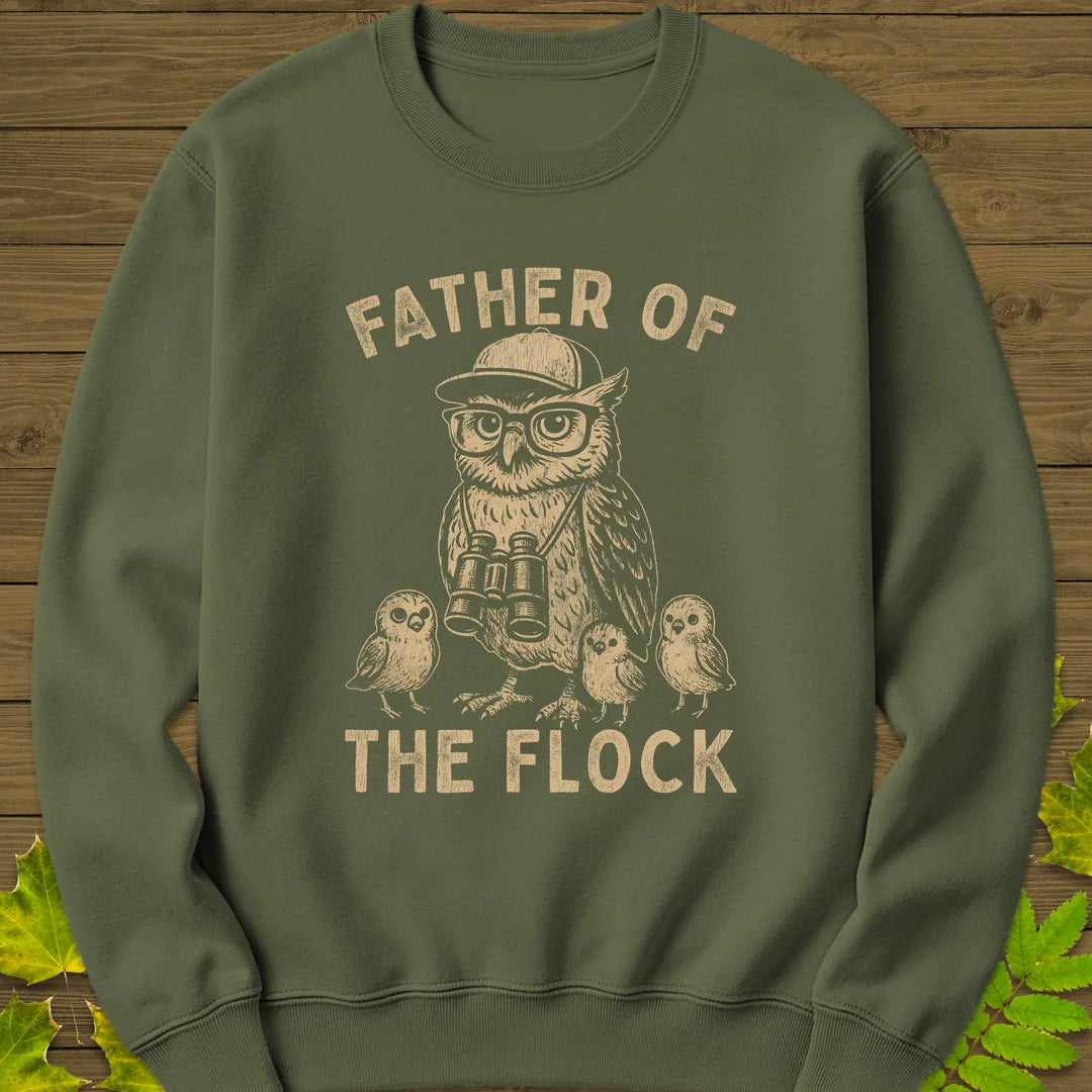 Father Of The Flock Sweatshirt in Military Green