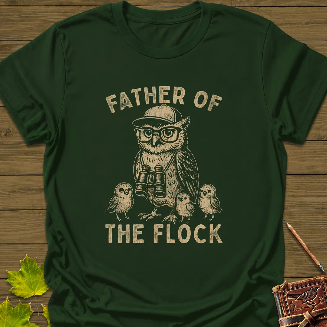 Father Of The Flock T-Shirt in Forest Green