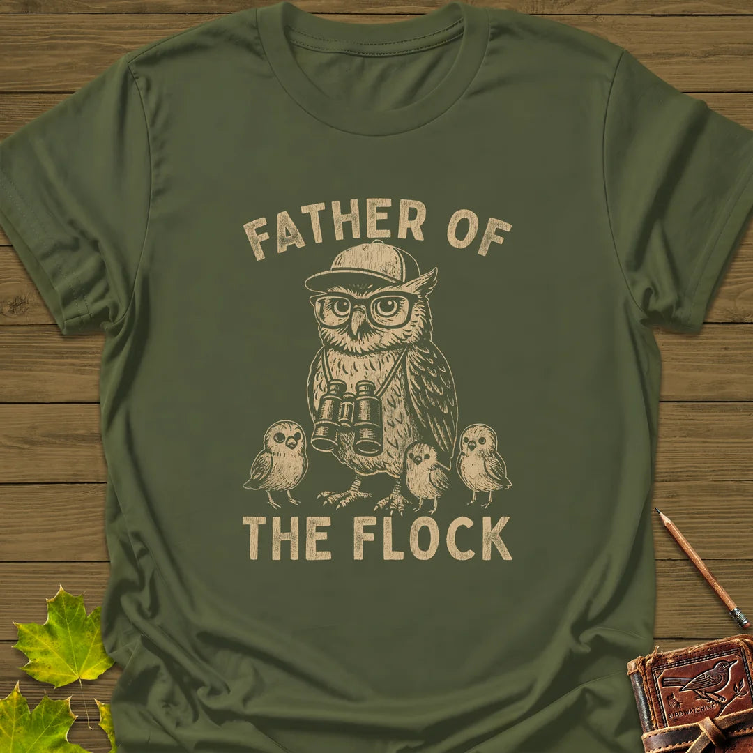 Father Of The Flock T-Shirt in Military Green