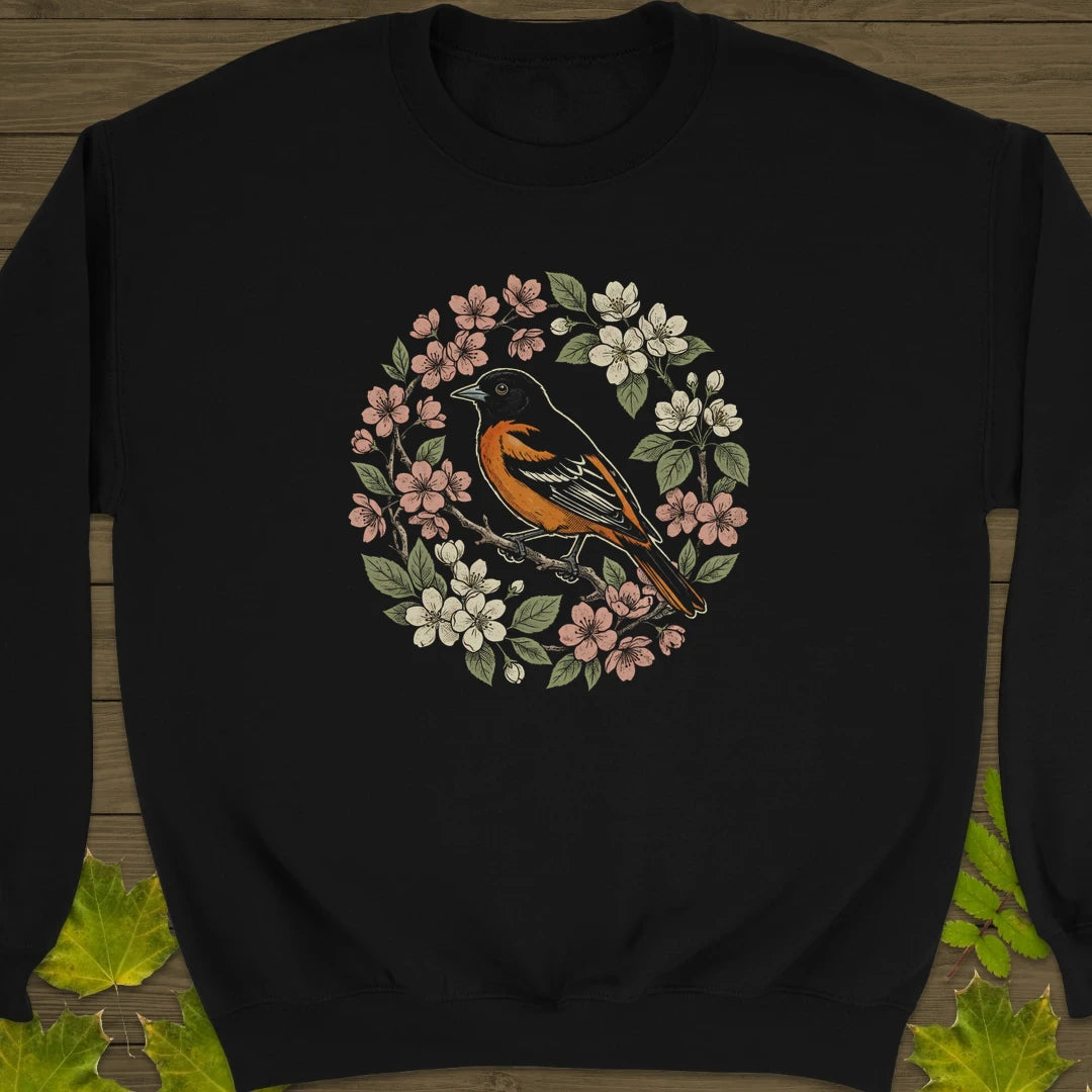 Baltimore Bloom Sweatshirt Black