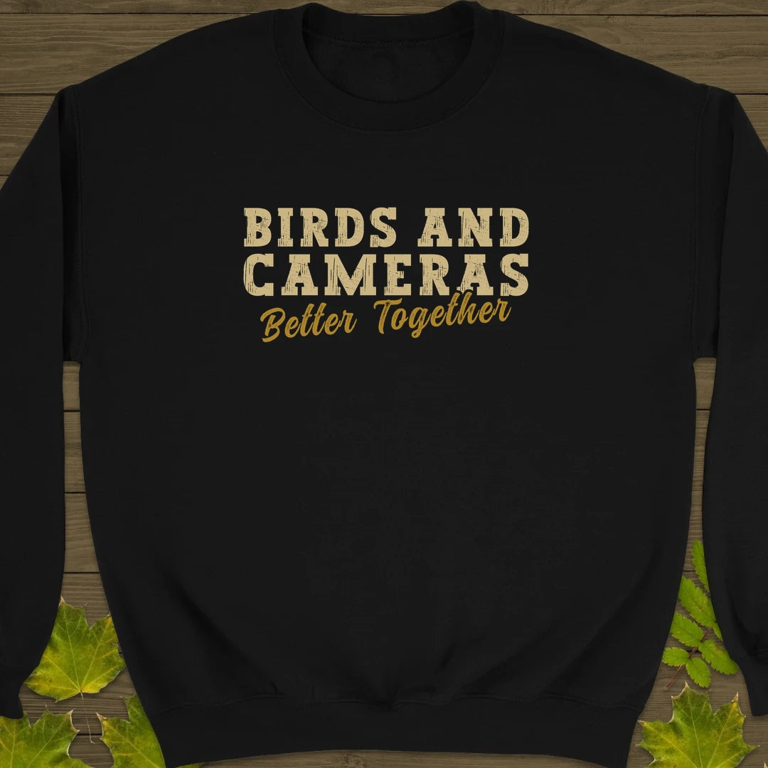 Birds And Cameras Sweatshirt Black