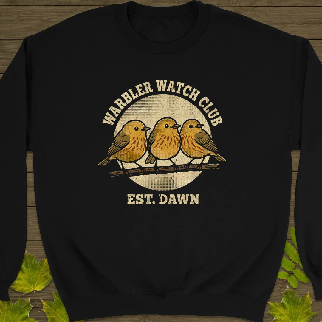 Warbler Watch Club Sweatshirt Black
