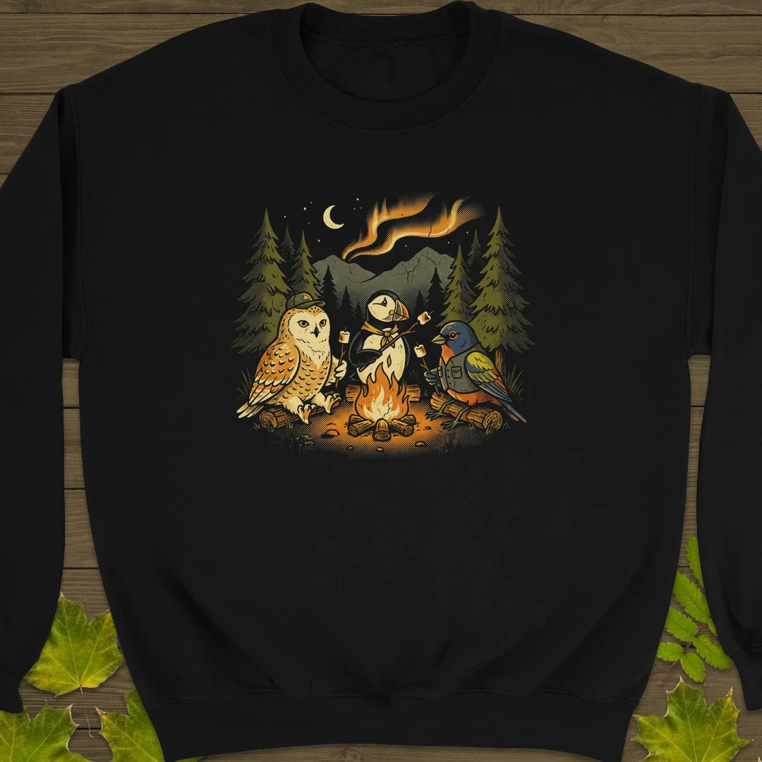 Life List Camping Sweatshirt Black