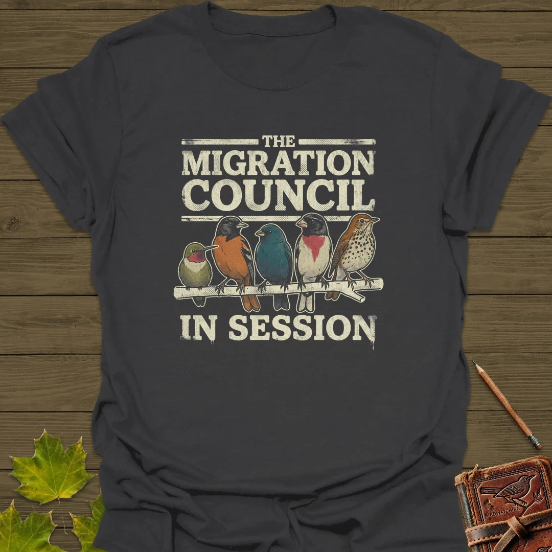 Council Meeting T-Shirt Charcoal