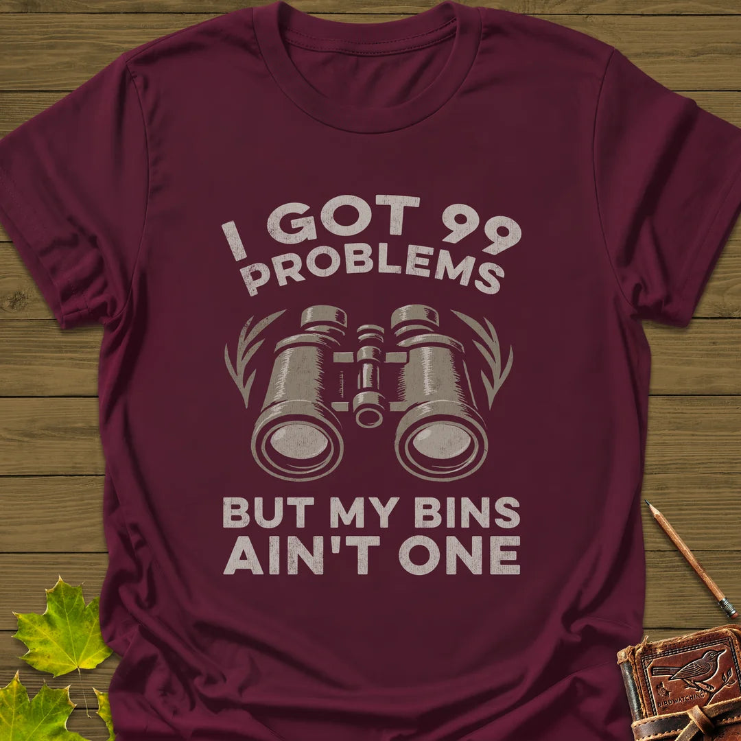 99 Problems T-Shirt in Maroon