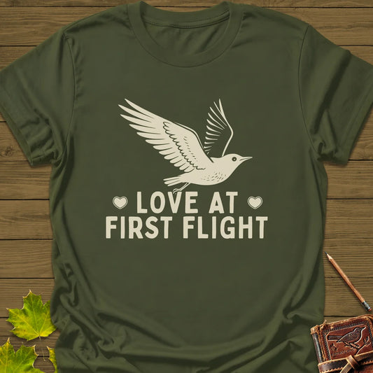 First Flight T-Shirt in Military Green