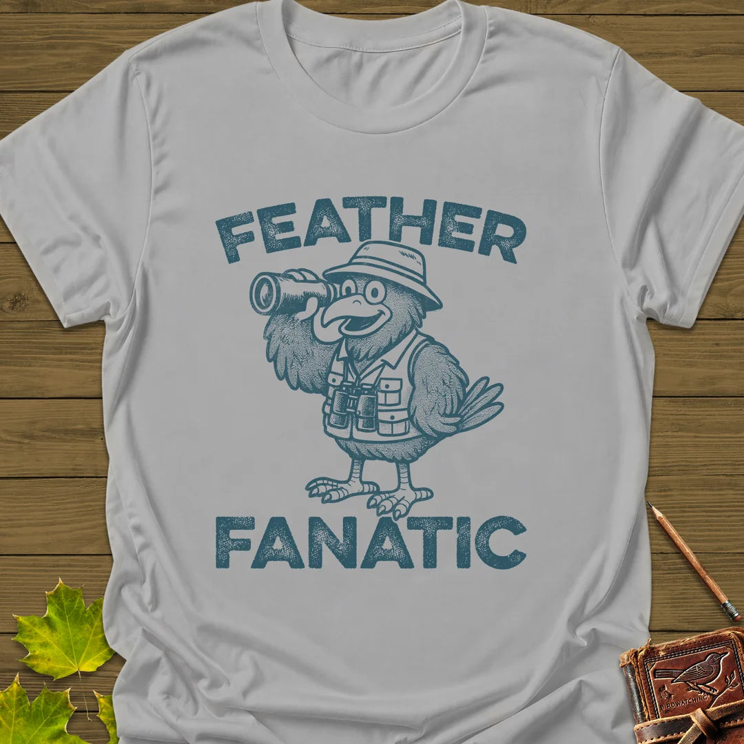 Feather Fanatic T-Shirt in Ice Grey