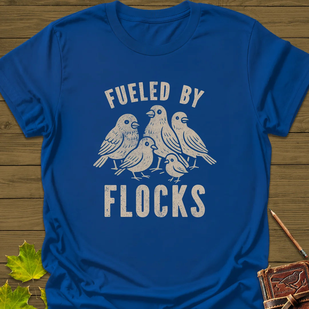 Fueled By Flocks T-Shirt in Royal