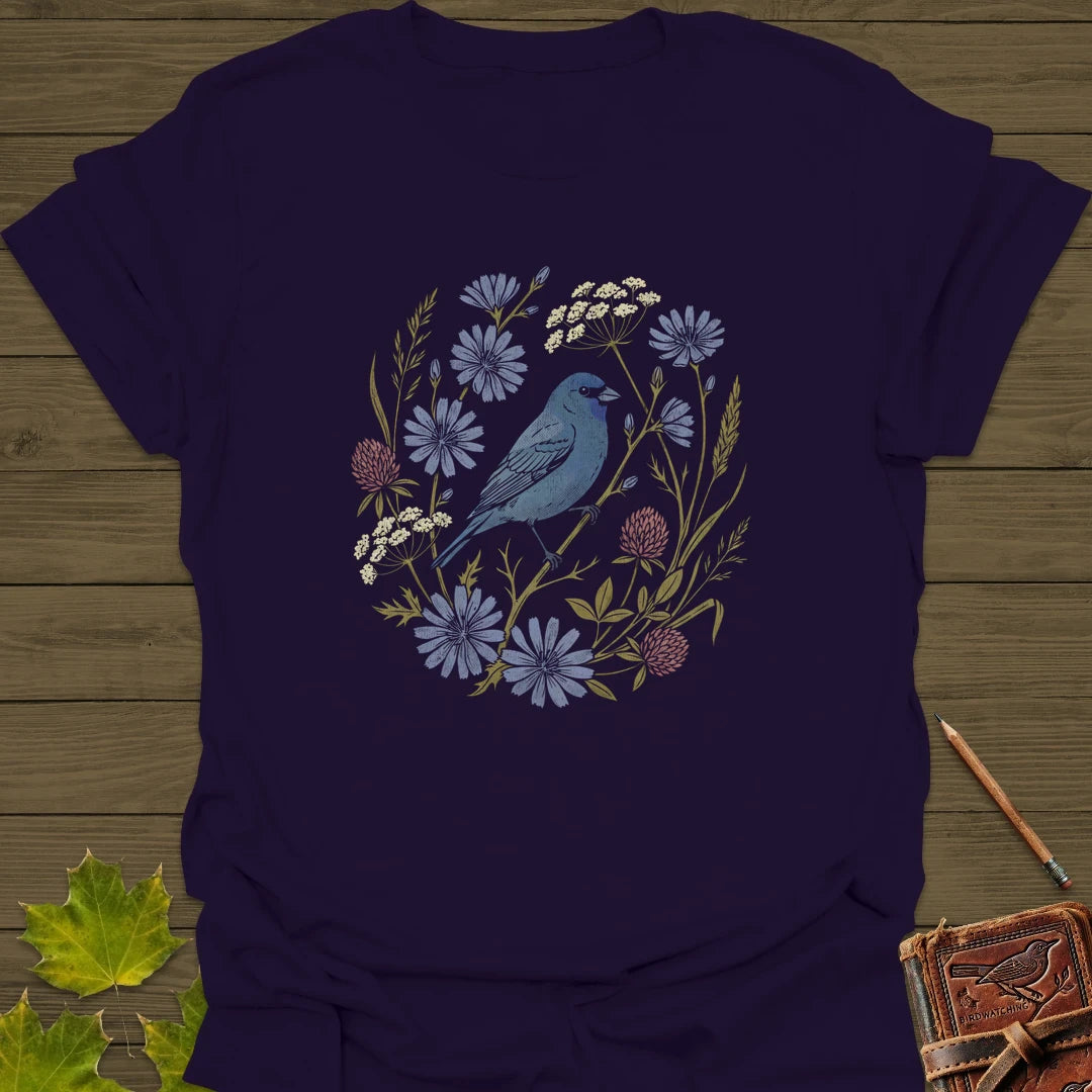 Indigo Bloom T-Shirt Purple