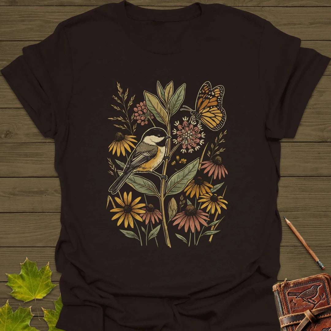 Garden Visitors T-Shirt Dark Chocolate