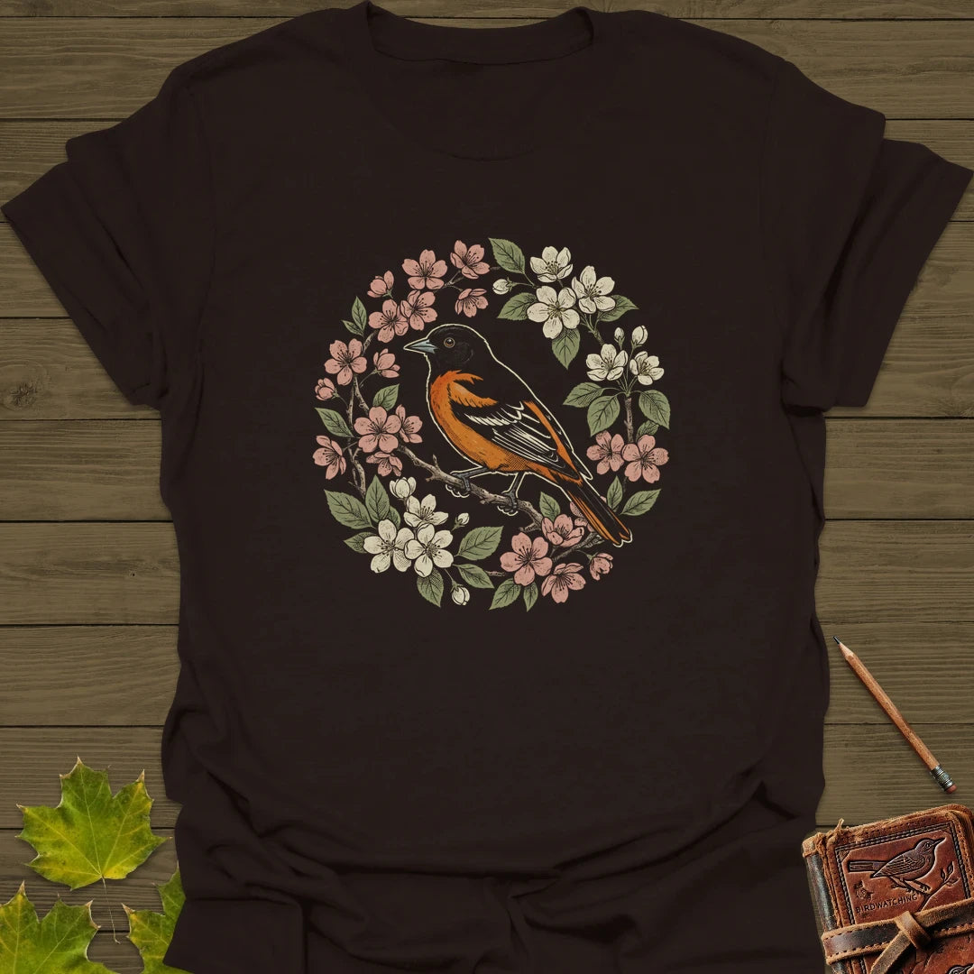Baltimore Bloom T-Shirt Dark Chocolate