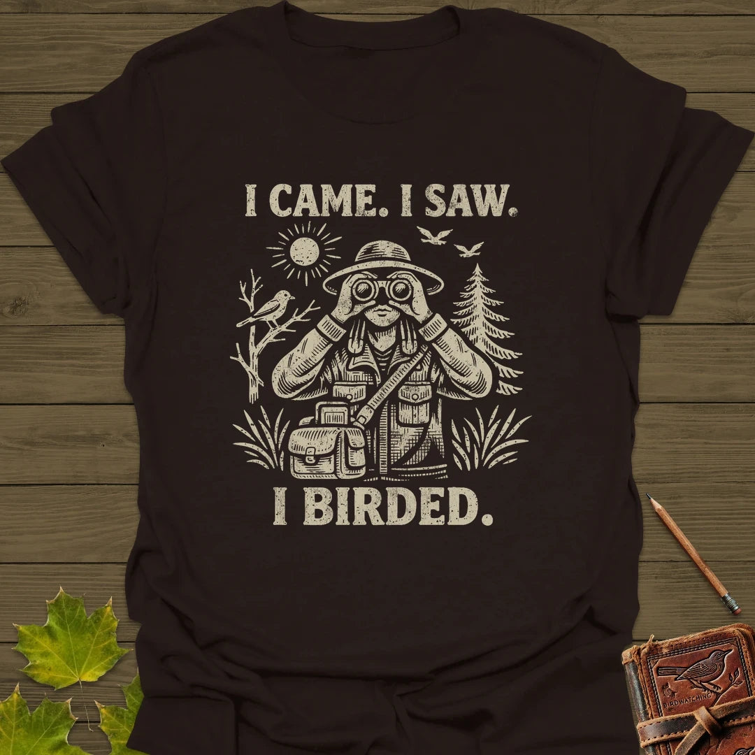 I Birded T-Shirt Dark Chocolate