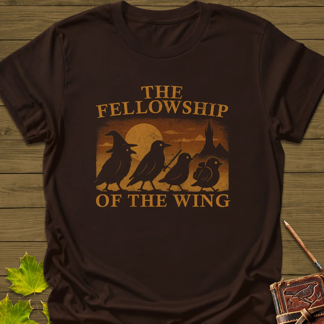 Fellowship Of The Wing T-Shirt in Dark Chocolate
