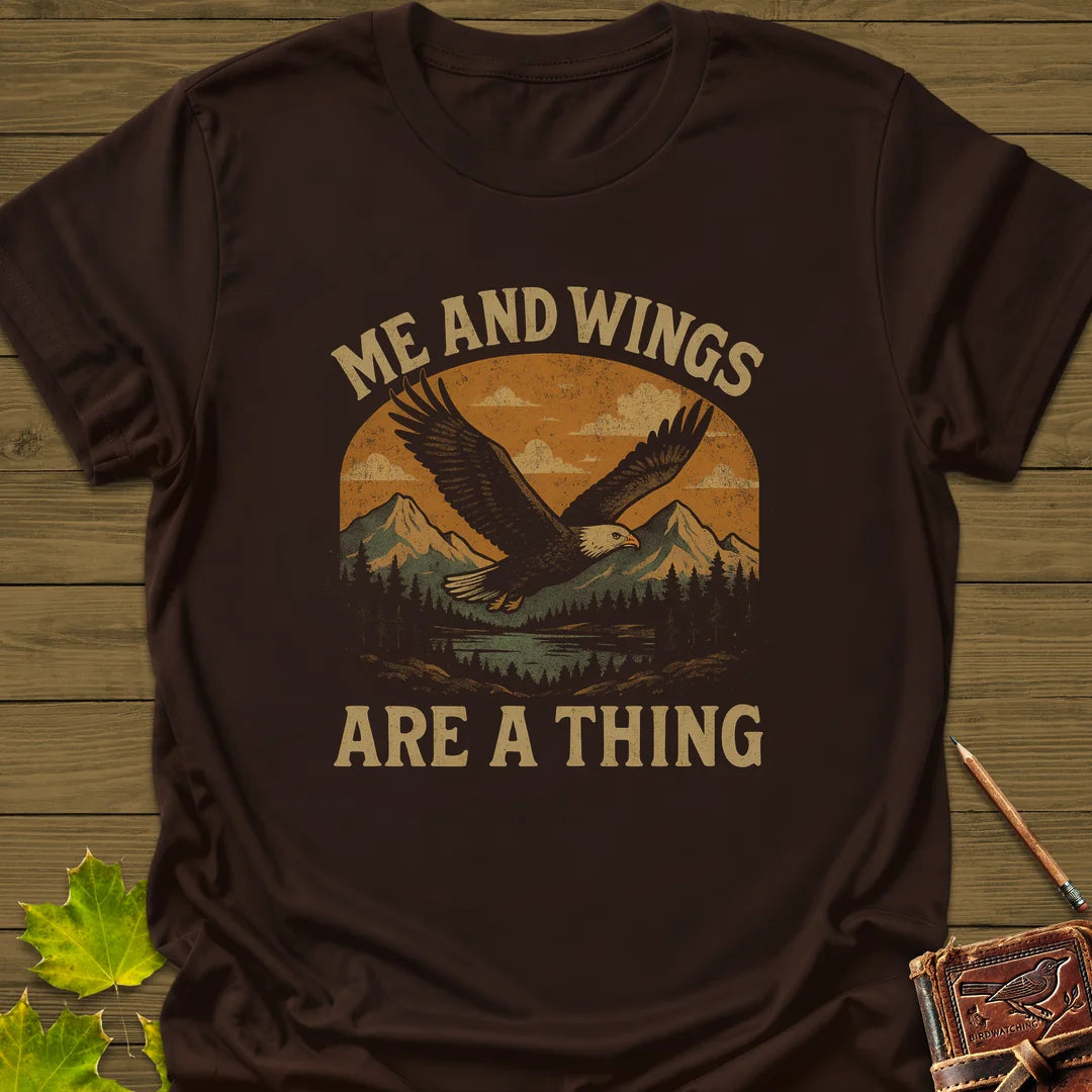 Me and Wings T-Shirt in Dark Chocolate
