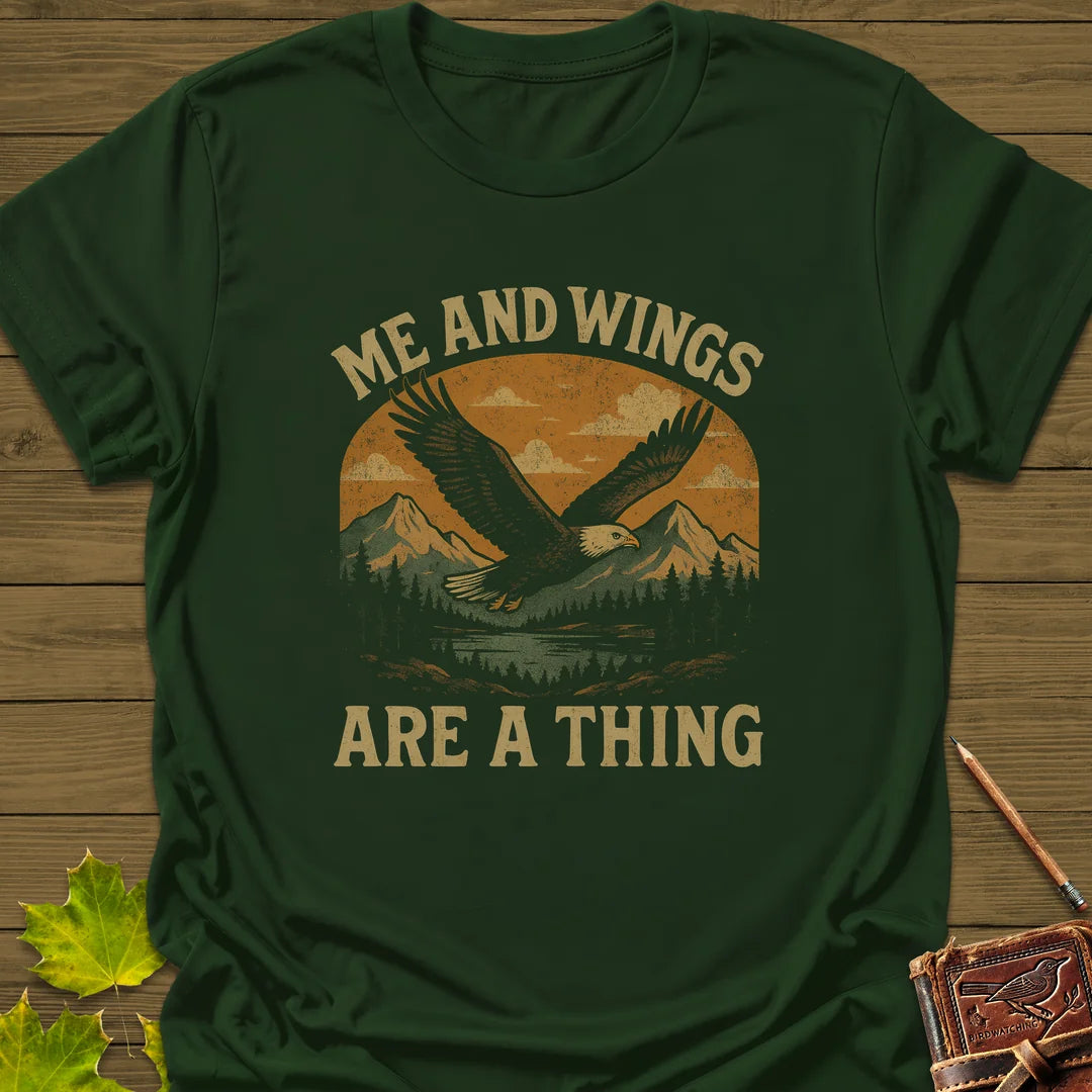 Me and Wings T-Shirt in Forest Green