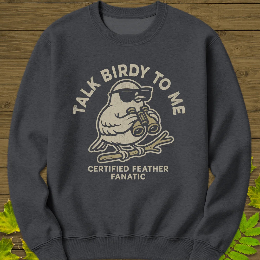 Talk Birdy Sweatshirt in Dark Heather