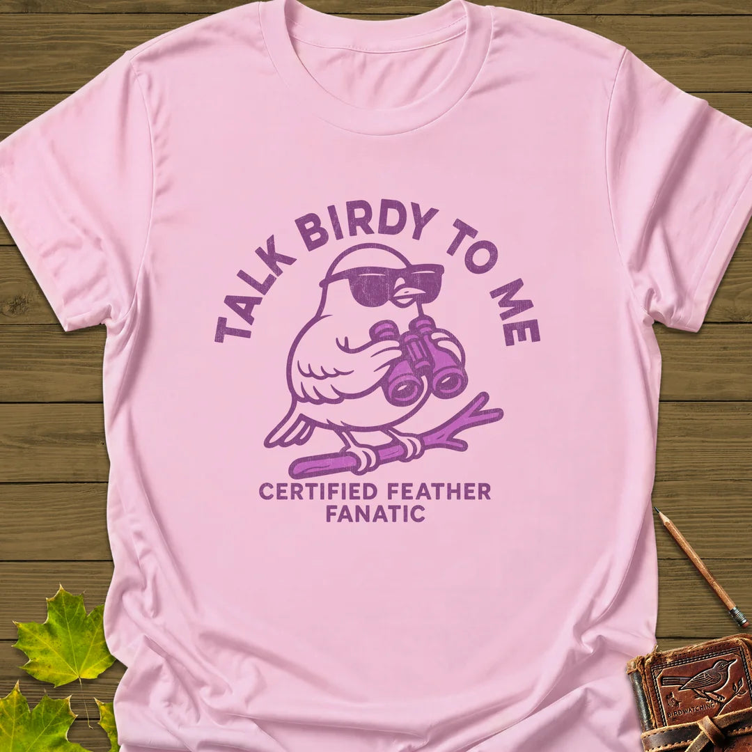 Talk Birdy T-Shirt in Light Pink