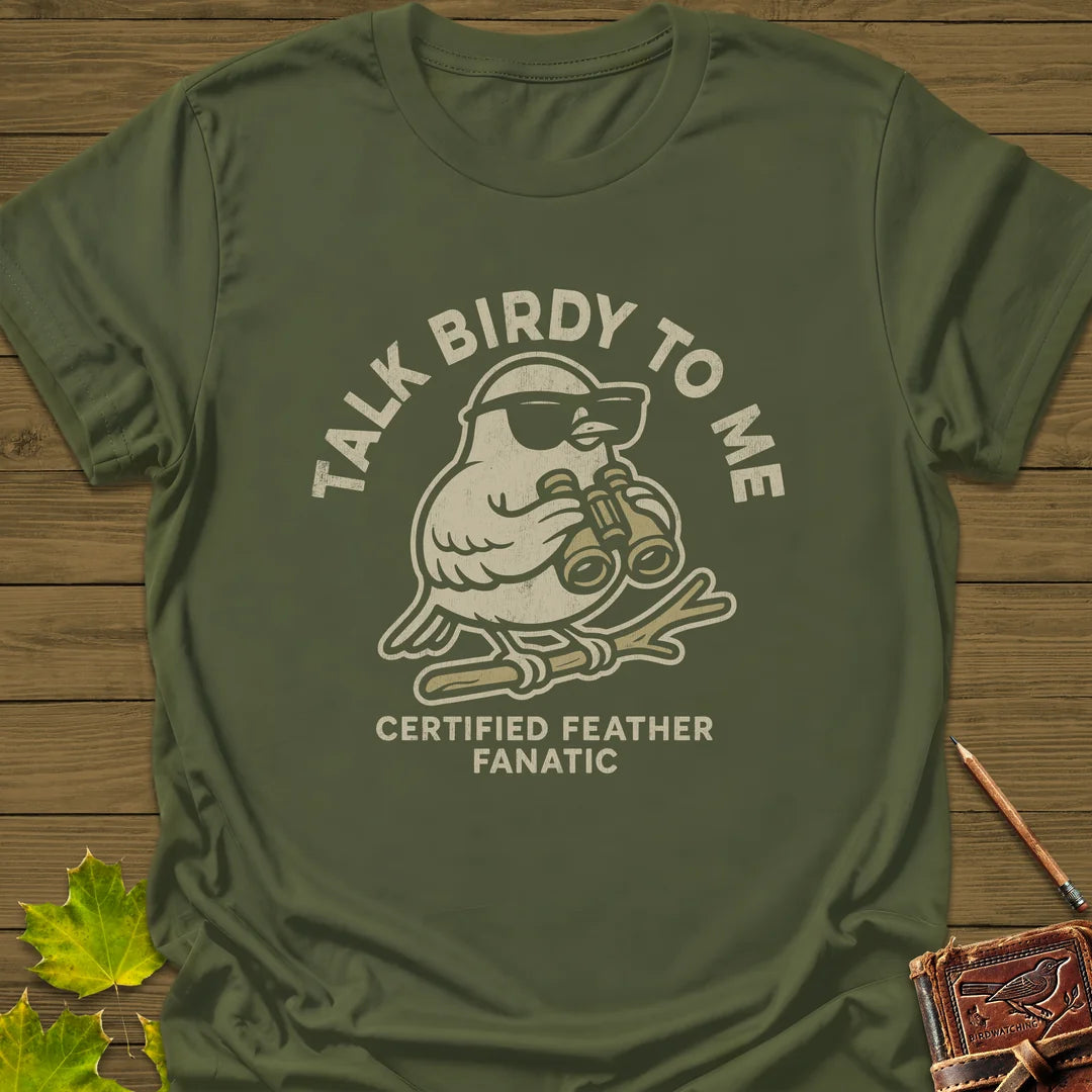 Talk Birdy T-Shirt in Military Green