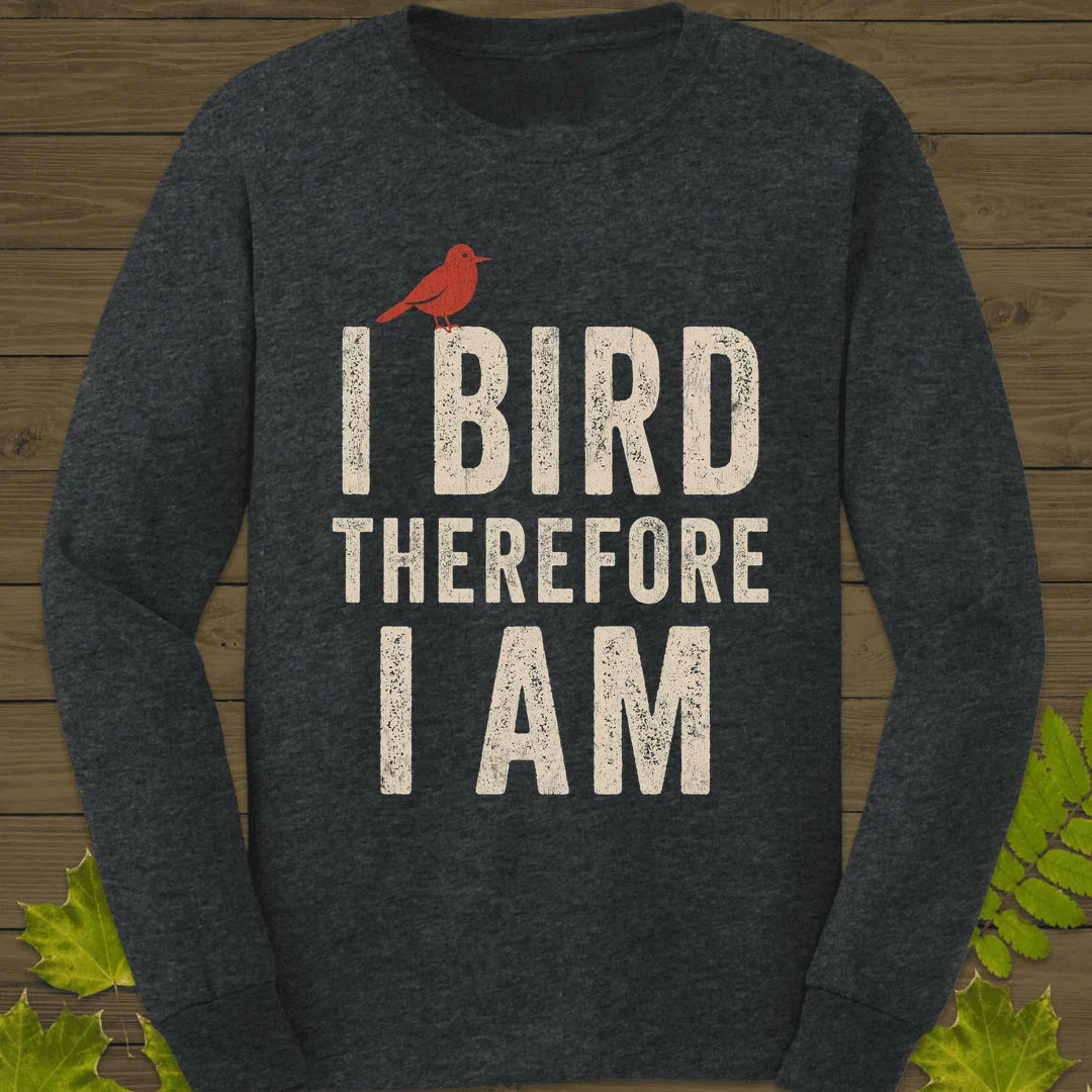 I Bird Long Sleeve in Dark Heather