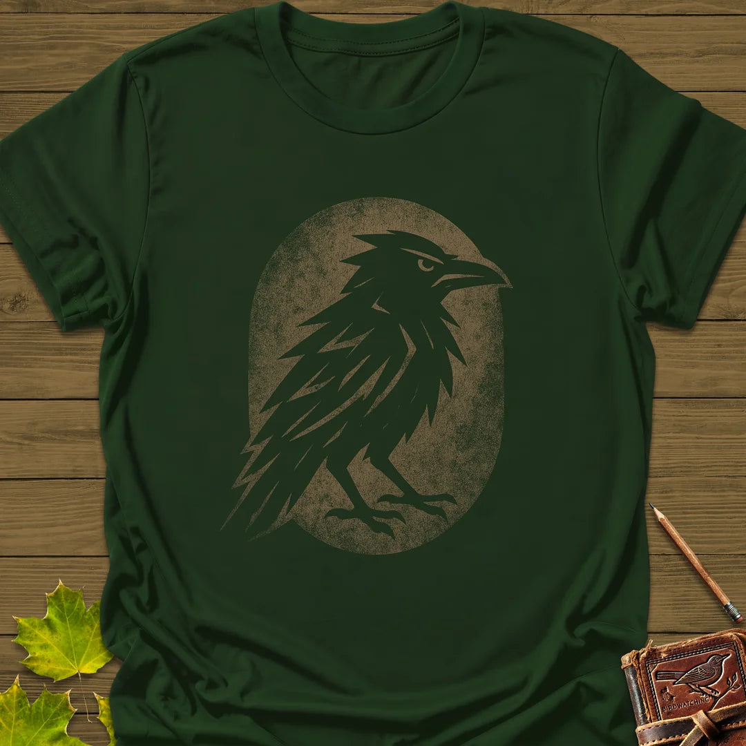 Midnight Raven T-Shirt in Forest Green